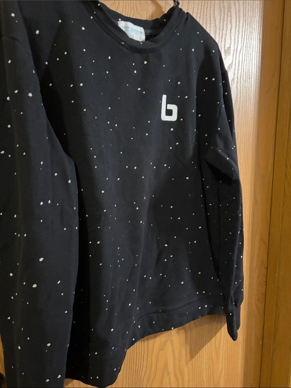 Burn Boot Camp Black & White Speckled Crewneck Sweatshirt Small - Picture 2 of 6